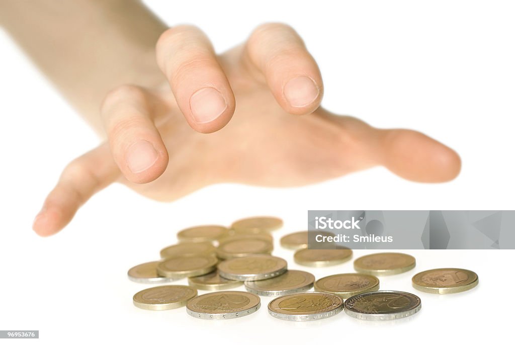 Hand reaching for money  Coin Stock Photo