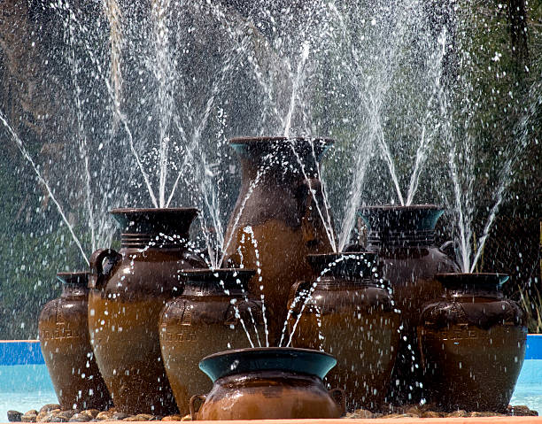 Water as a decorative element in the Great Lakes state of Illinois, USA