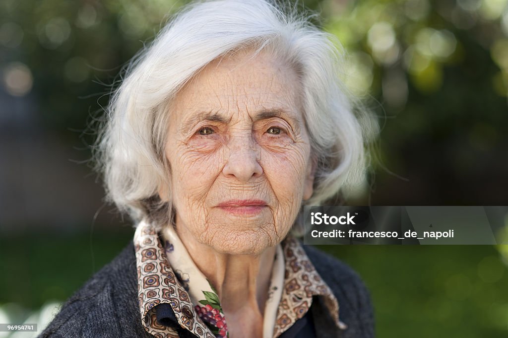 Senior woman  80-89 Years Stock Photo