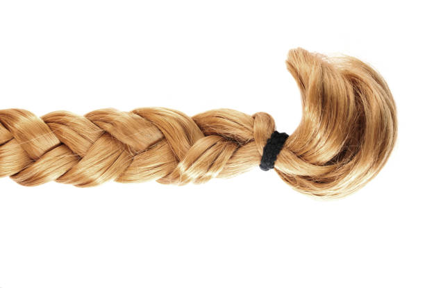 istock blond plait or braid of blond hair on white background 969549406