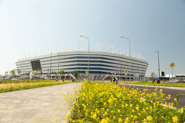 стадион "калининград" арена - world cup стоковые фото и изображения
