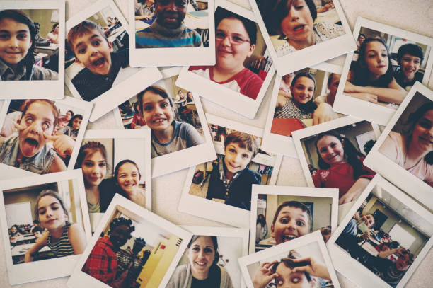 School kids instant portraits