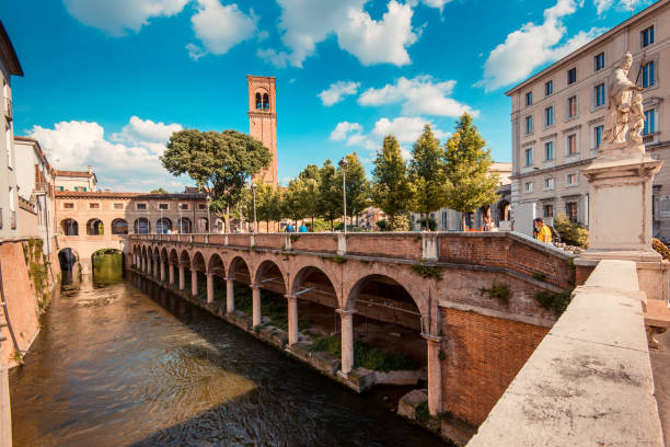 Middle channel - italian landcsape and travel destinations - Mantua italy stock photo