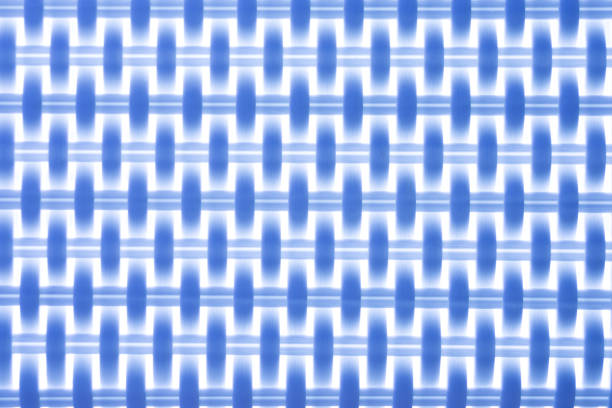 The contrast blue or purple geometric pattern background or texture. Square elements  and the lines in the white light. Abstract phote resemble the fabric structure