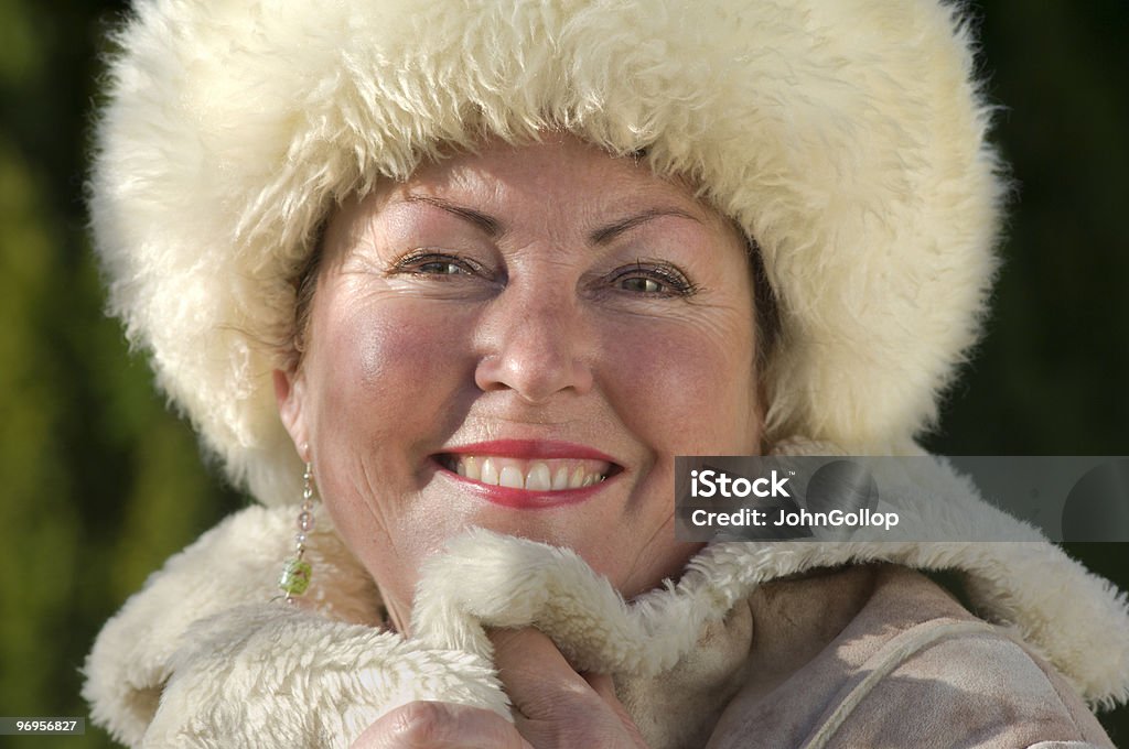 Winter Lady  40-49 Years Stock Photo