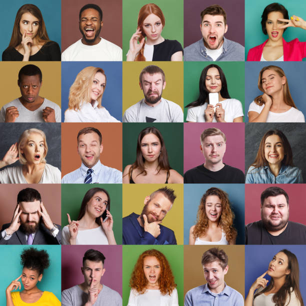 istock Diverse young people positive and negative emotions set 969571370