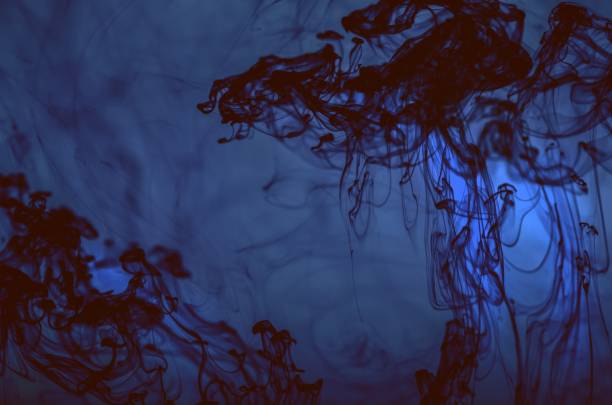 istock Ink in water. Underwater miracle. Ocean background. 969571896