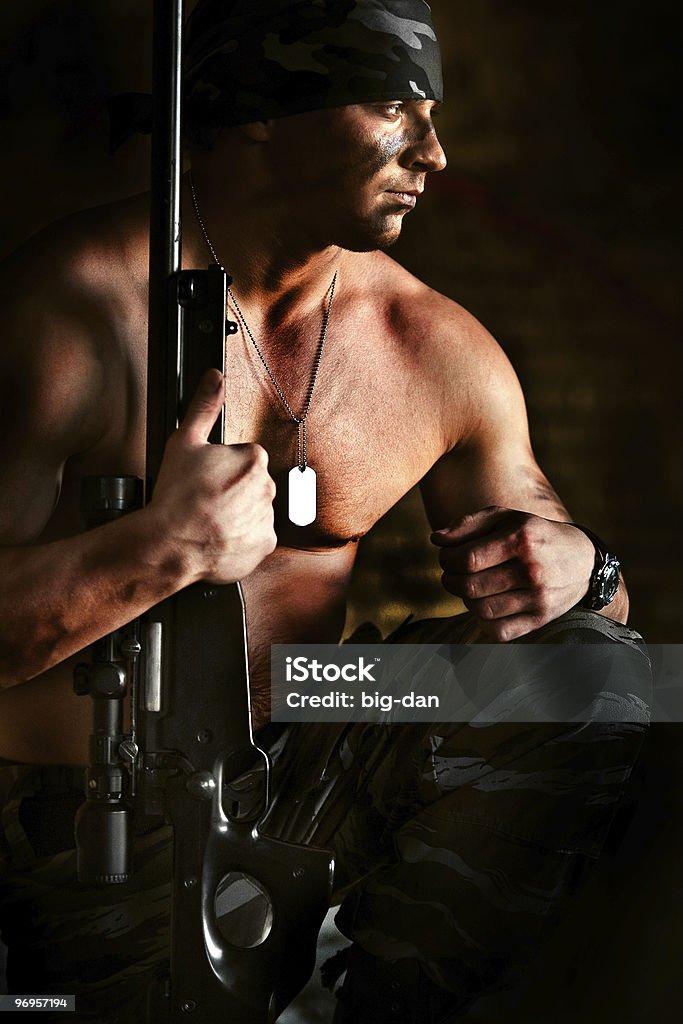 Powerful sniper  Adult Stock Photo