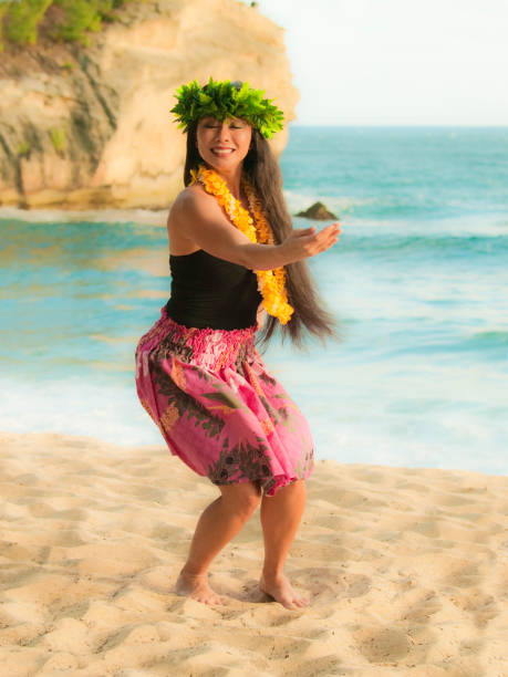 istock Hawaiian Hula Dancer on the Beach of Kauai 969578556