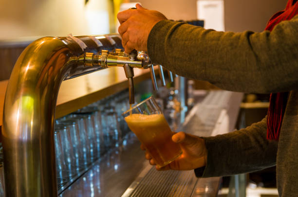 istock Beer being taken from the tap in brewpub 969583092