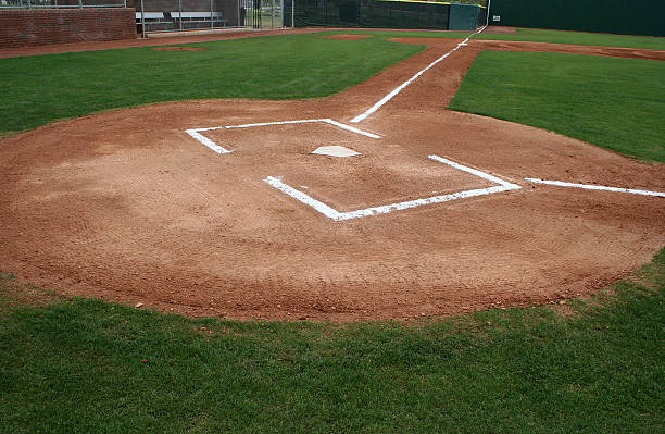 istock Baseball Field at Home Plate 96958380