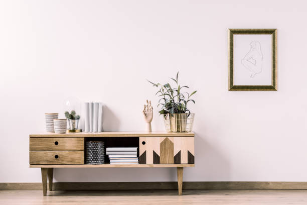istock Minimal living room interior 969590988