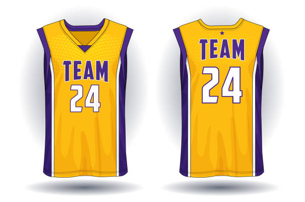istock Basketball jersey, Tank top sport illustration. 969592370