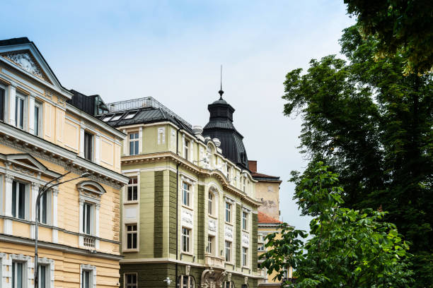 istock Antique building view in Old Town Sofia, Bulgaria 969597990