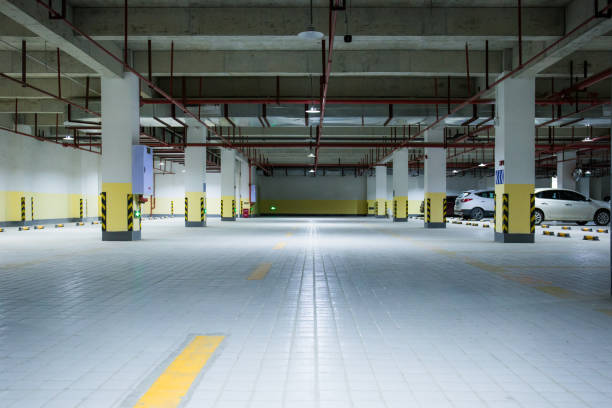 istock Now residential area underground parking 969603508
