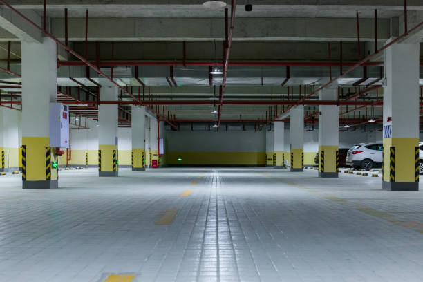 istock Now residential area underground parking 969603522