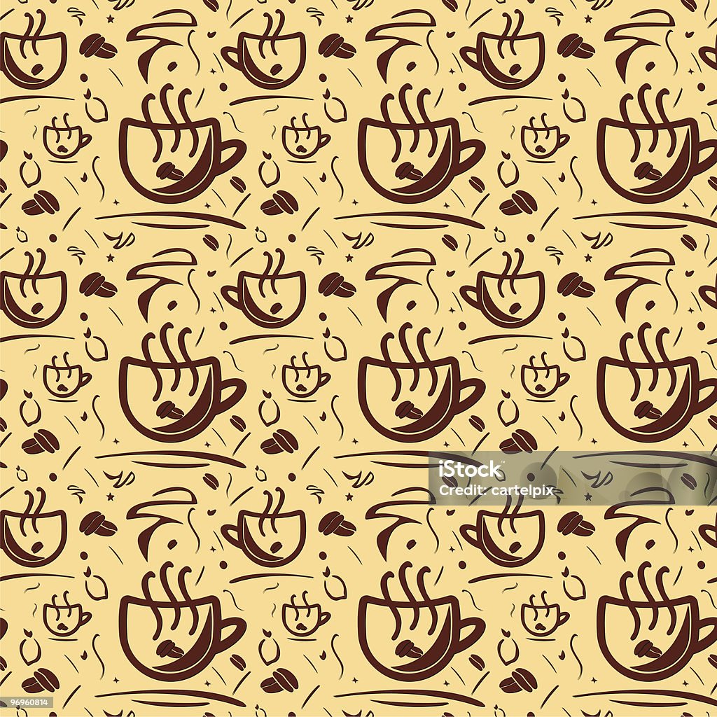 Motif de fond-café - clipart vectoriel de Bar à expresso libre de droits