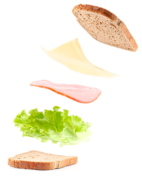 cooking sandwich stock photo