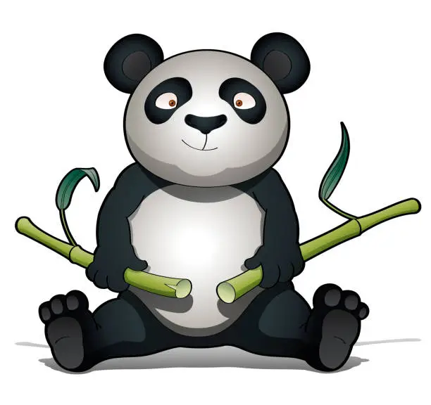 Vector illustration of Panda