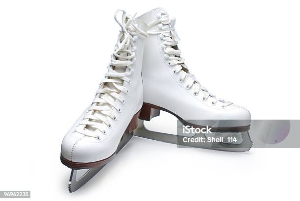 Abbildung Skates Stockfoto und mehr Bilder von Schlittschuh - Schlittschuh, Weißer Hintergrund, Farbbild