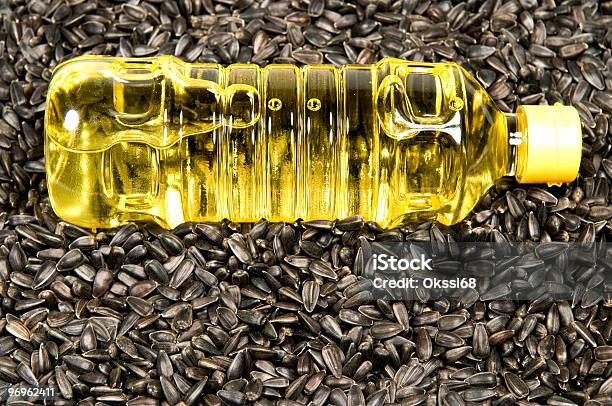 Sunflowerseed Oil Stock Photo - Download Image Now - Bottle, Sunflower Seed Oil, Close-up