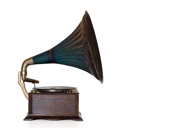 antique gramophone - music box photos et images de collection