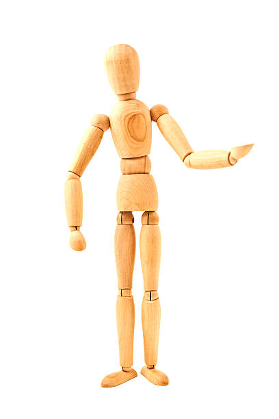 istock standing  wooden dummy isolated 96963900