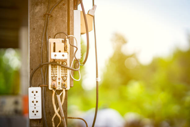 istock Cut out or breaker circuit of electric current 969688932