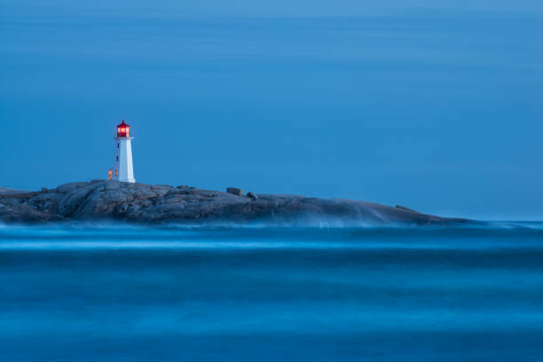 istock Peggy's Cove nighttime lighthouse 969689390