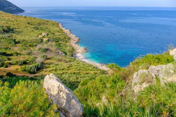 Riserva Naturale dello Zingaro, a natural reserve stretching along some seven kilometers of pristine coastline in northwest Sicily (Italy)