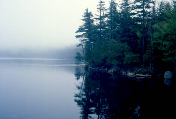 istock Lower Hadlock Pond on a Foggy Day 2 969703698