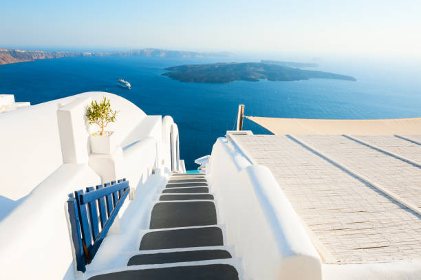 istock White architecture on Santorini island, Greece. 969714368