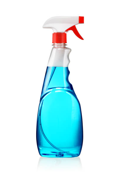 Spray bottle isolated Window glass detergent cleaner spray bottle isolated on white background spray bottle stock pictures, royalty-free photos & images