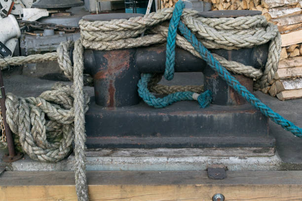 istock Old rope background. Big sea rope 969740448