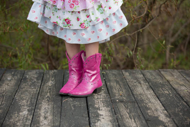 Shiny real american cowboy boots.
