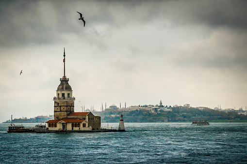 Istanbul, Maiden's Tower, Turkey - Middle East, Lighthouse