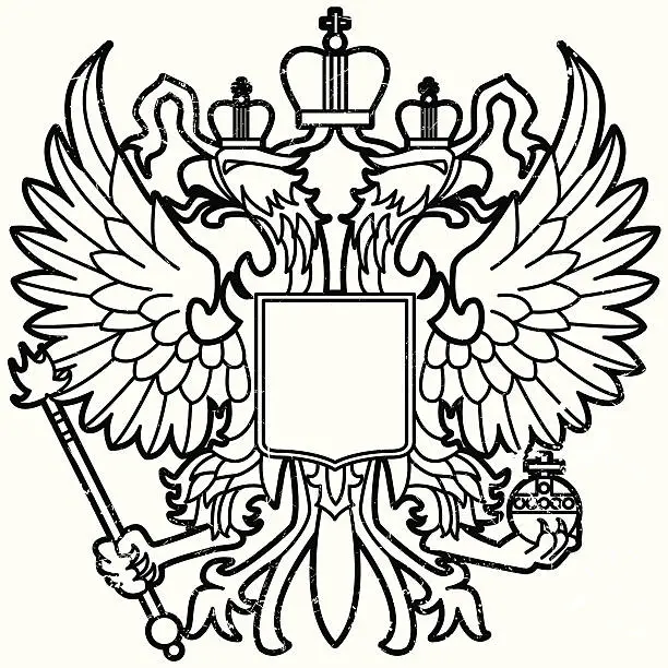 Vector illustration of Eagle of Mother Russia