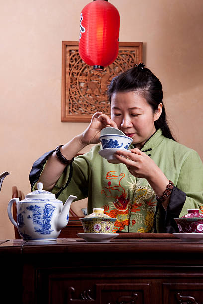 istock Chinese tea master smelling the leaves 96981315