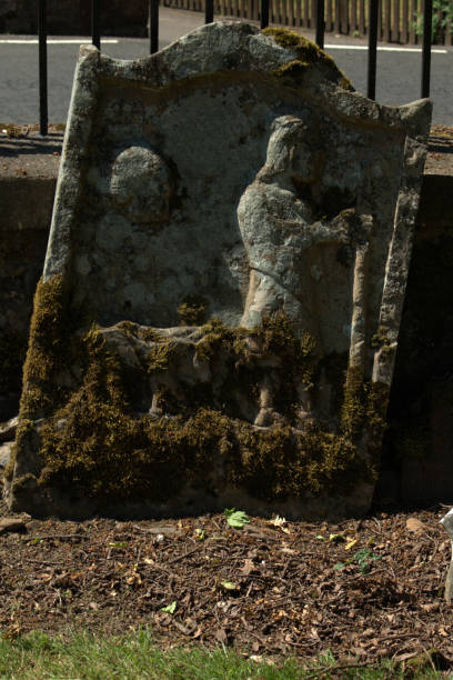istock Grave marker depicting a shepherd and lamb 969834086