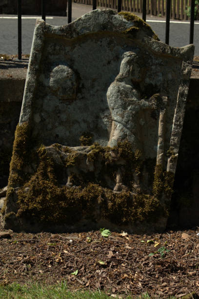 istock Grave marker depicting a shepherd and lamb 969834864
