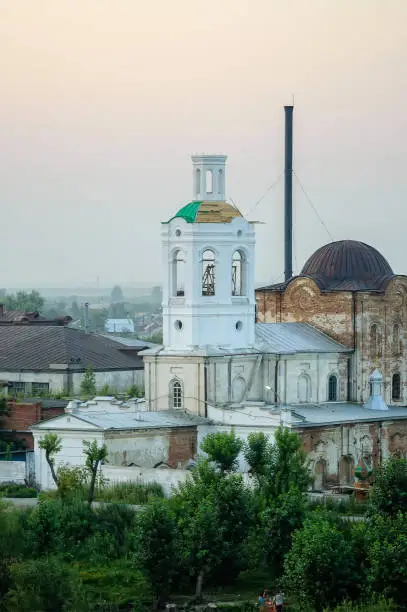 Photo of Voznesensko-Georgiyevsky church in Tyumen. Russia