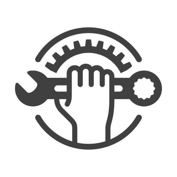 Repair icon Vector icon. EPS 10, HD JPEG 4000 x 4000 px hand wrench stock illustrations