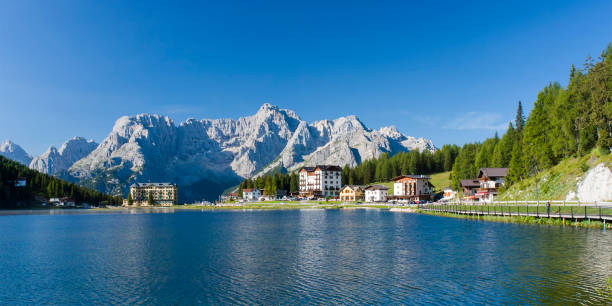 istock lake in mountain Misurina 969862734