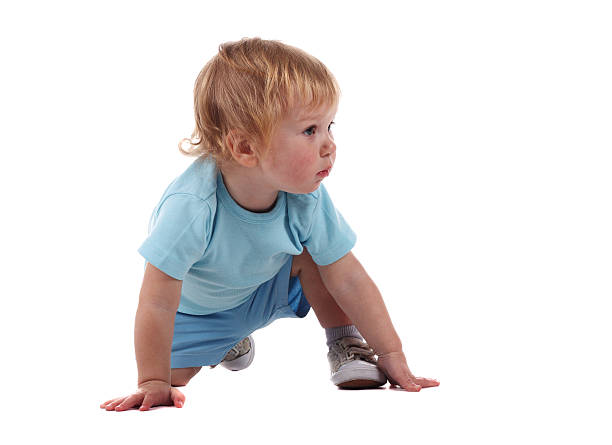 istock Little boy on all fours 96987693