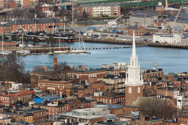 бостон - boston new england water church стоковые фото и изображения