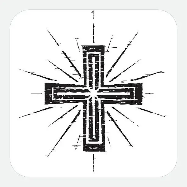 Vector illustration of Cross