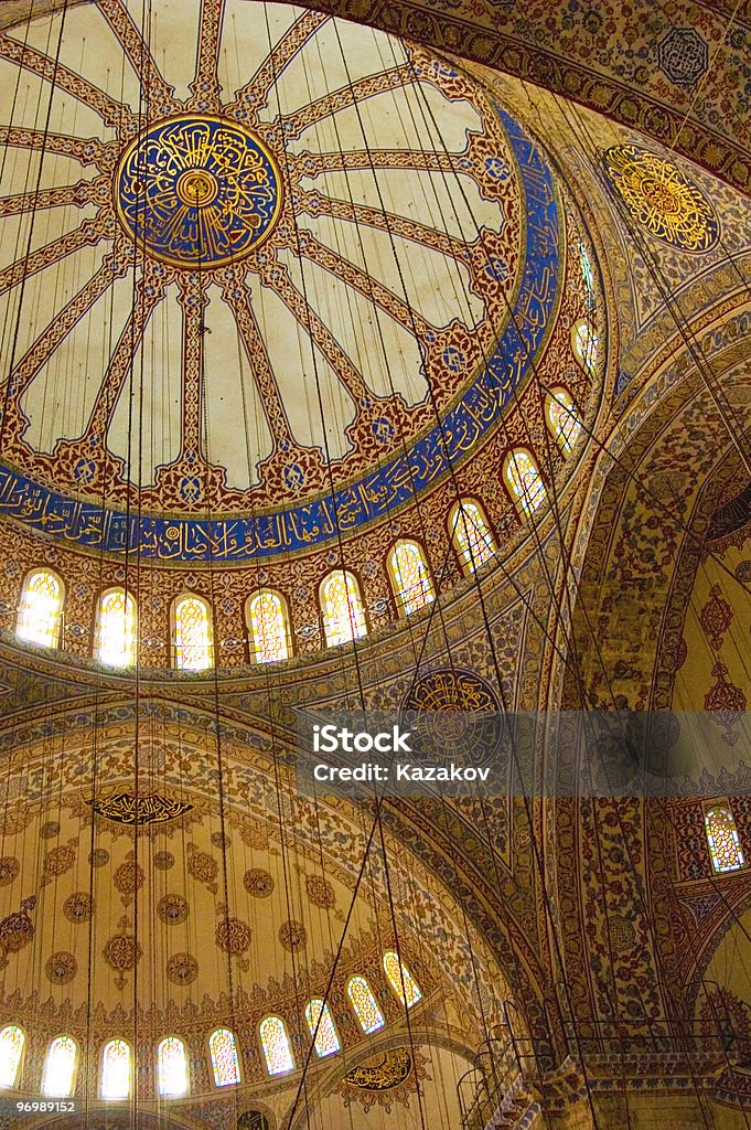 Moschea Blu interni - Foto stock royalty-free di Allah