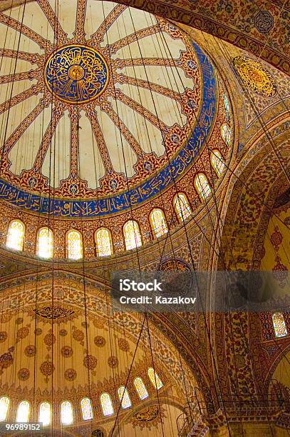 Moschea Blu Interni - Fotografie stock e altre immagini di Allah - Allah, Ambientazione interna, Angolo - Forma