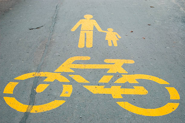 istock Bicycle and family sign 96989602