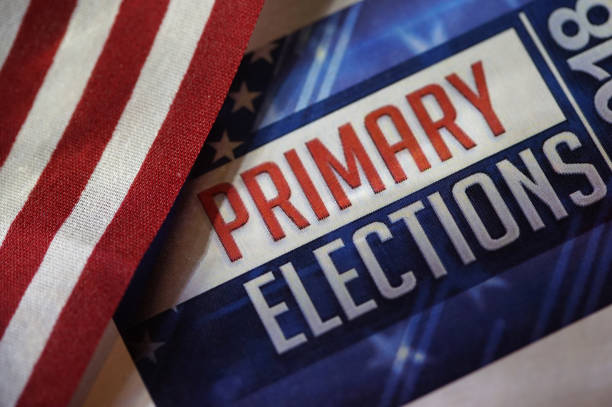 Primary election shot of word primary election 2018 photos stock pictures, royalty-free photos & images